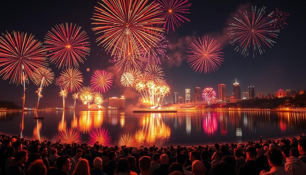 煙火新年慶典